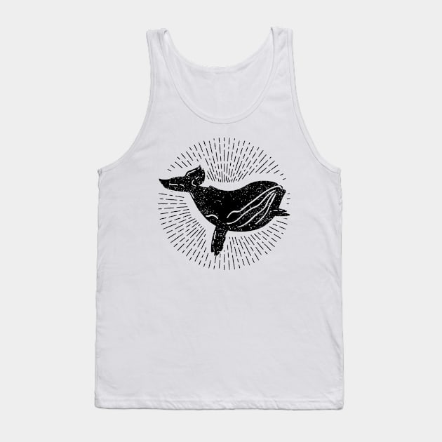 Vintage Whale Tank Top by JoannaMichelle